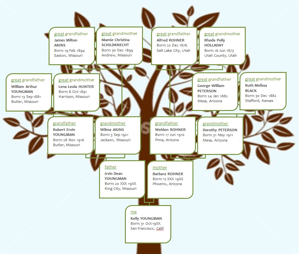 family tree family history interview