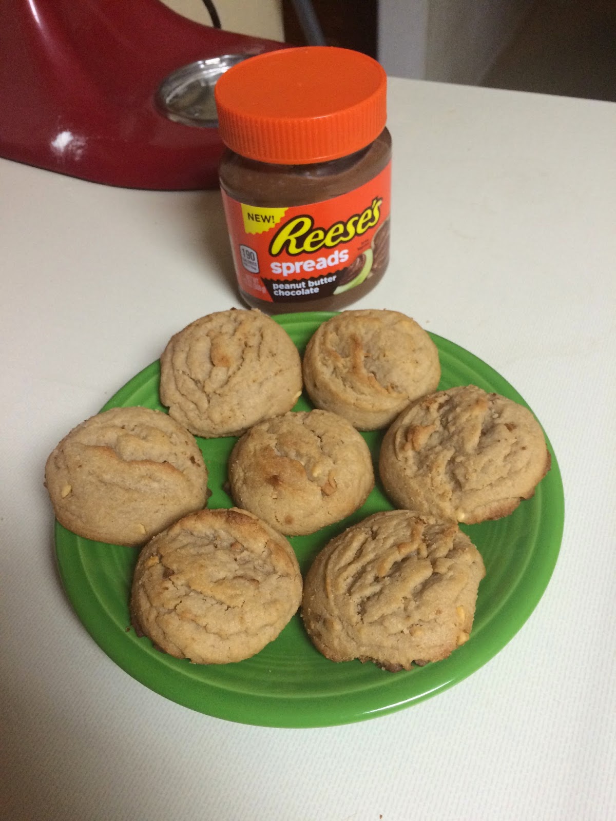 Mommie2Monkies Reese's Peanut Butter Chocolate Spread Cookies