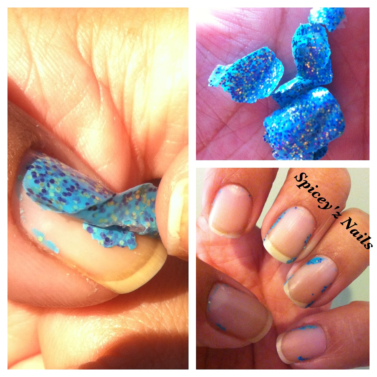 Spicey'z Nails Glue Base Coat for Easy Glitter Removal