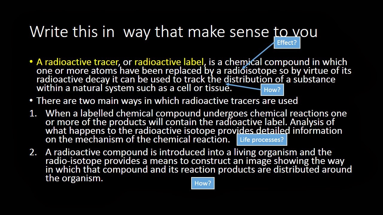 iGCSE Physics Radioactive Tracers