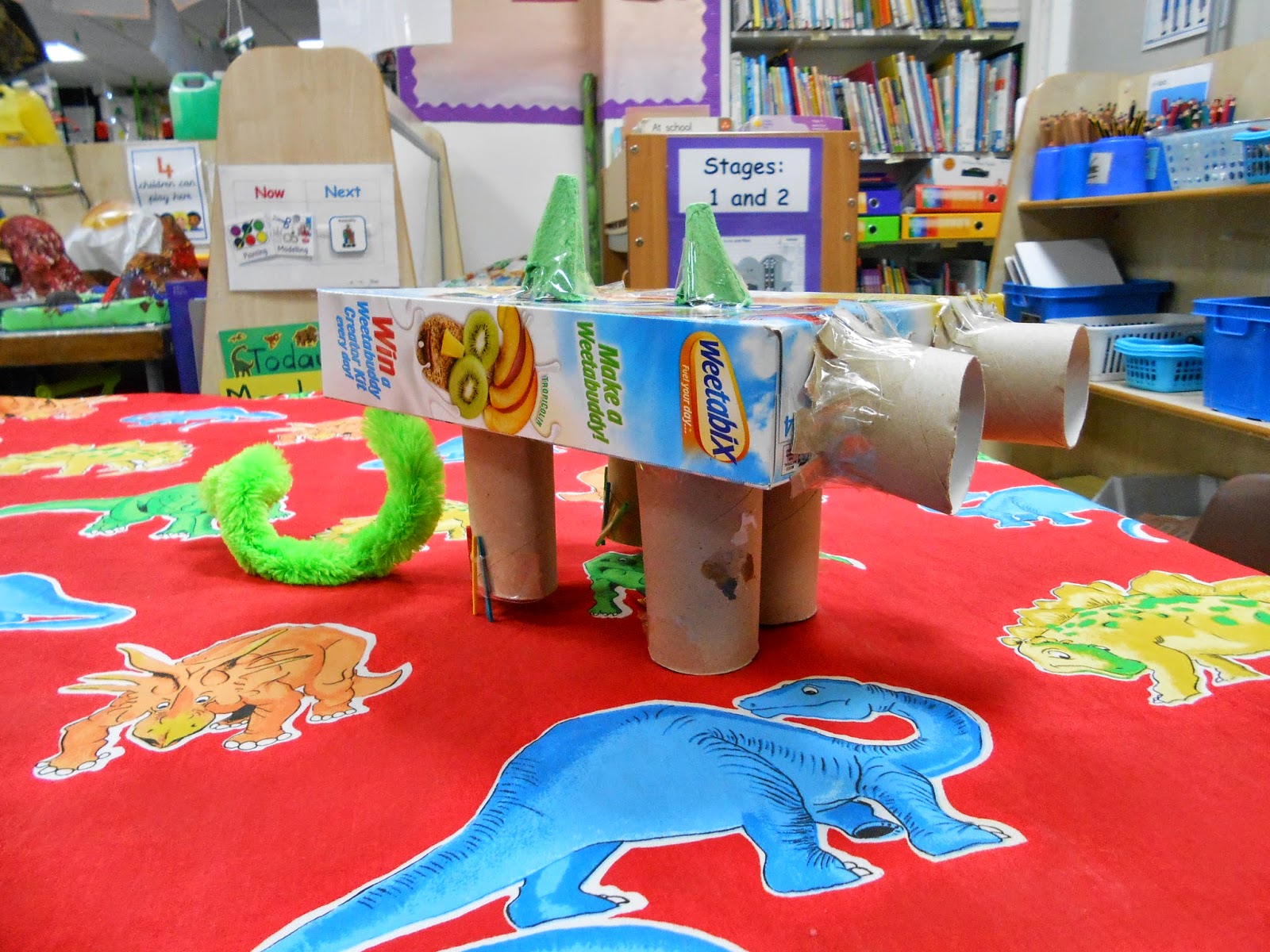 Reception MS St. Chad's Junk Modelling Dinosaurs