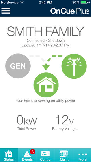 kohler oncue plus wireless generator management system