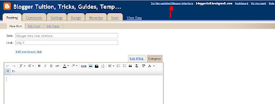 How to Switch to New Blogger Interface