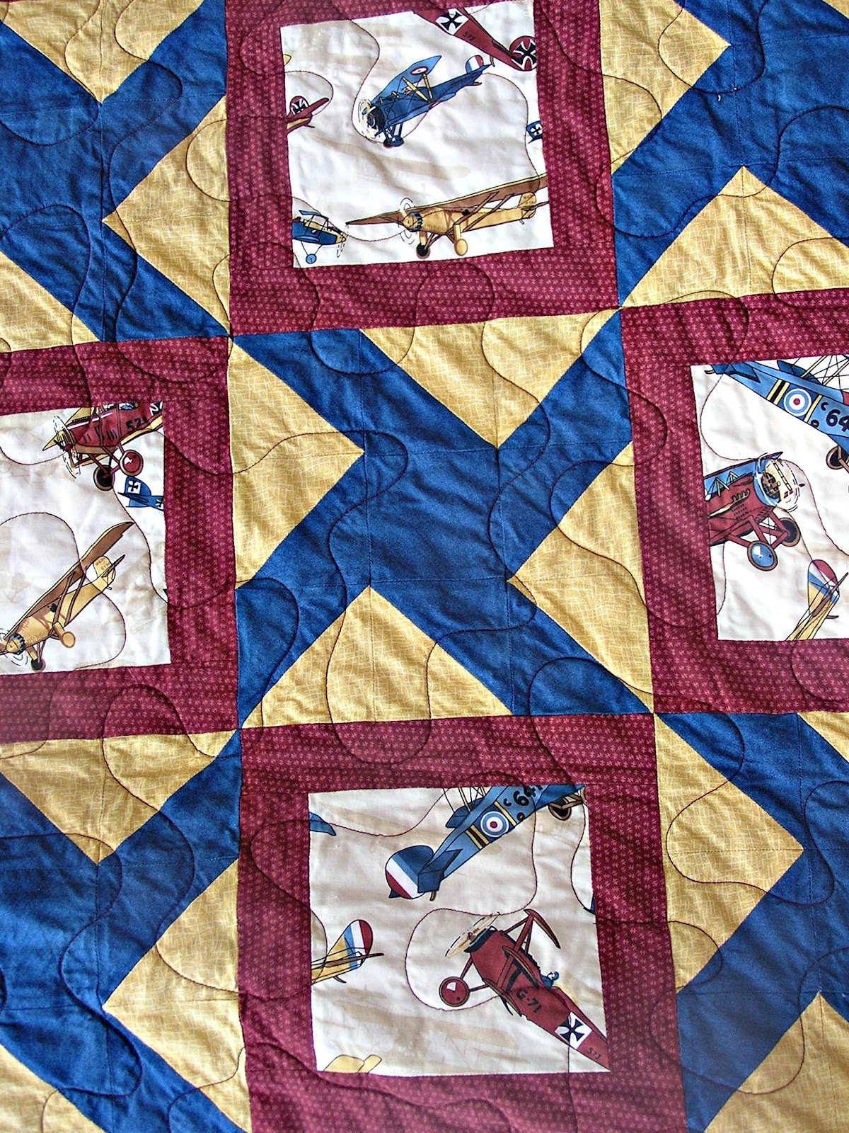 The Fleming's Nine Airplane Quilt
