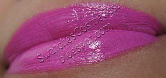  Swatches Cosmetics Свотчи Косметики Губная помада для губ Lipstick Yves Saint Laurent №49 Rose Tropical