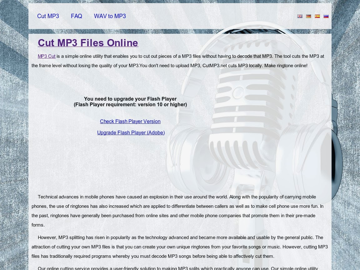 Most useful websites mp3 cutter