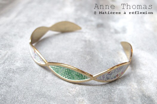 SOLDES Anne Thomas bracelet vert