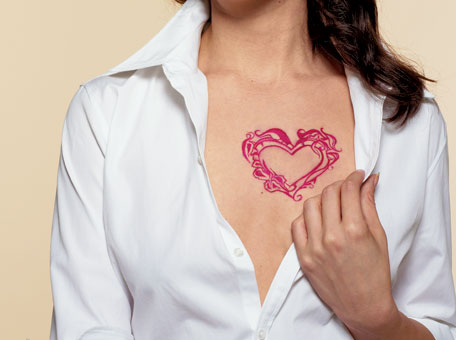 Women Heart Tattoo When it comes to the expression of Love passion 