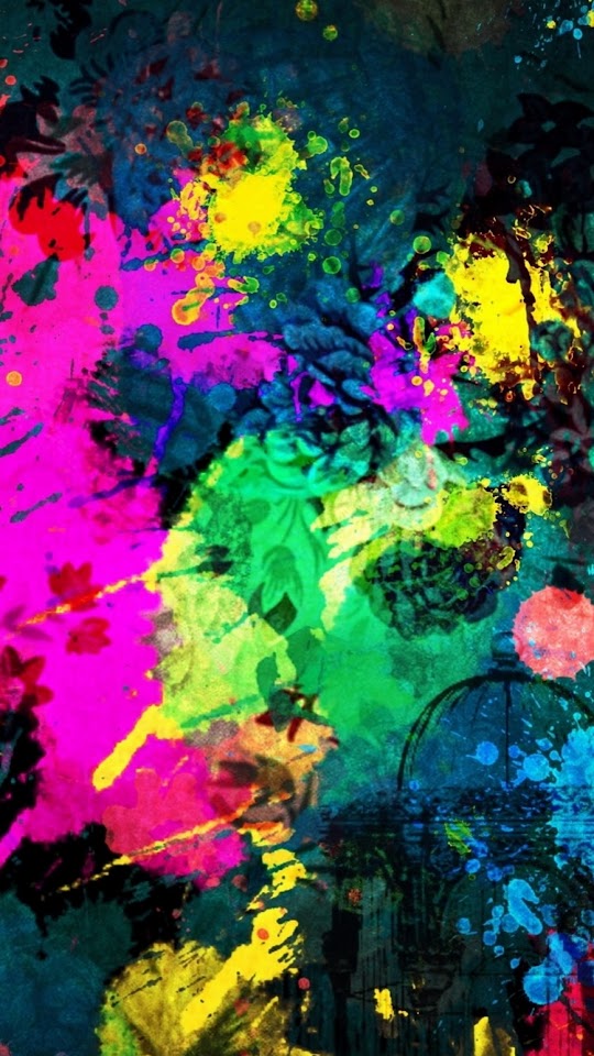 Colorful Paint Splatter  Android Best Wallpaper