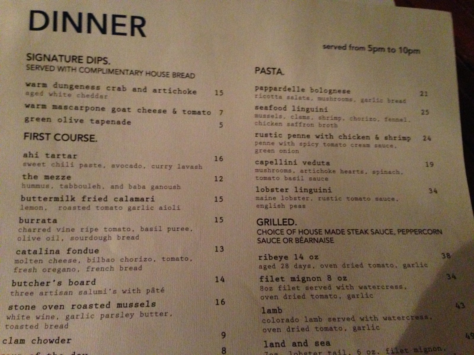 TASTE OF HAWAII CATALINA KITCHEN TERRANEA RESORT