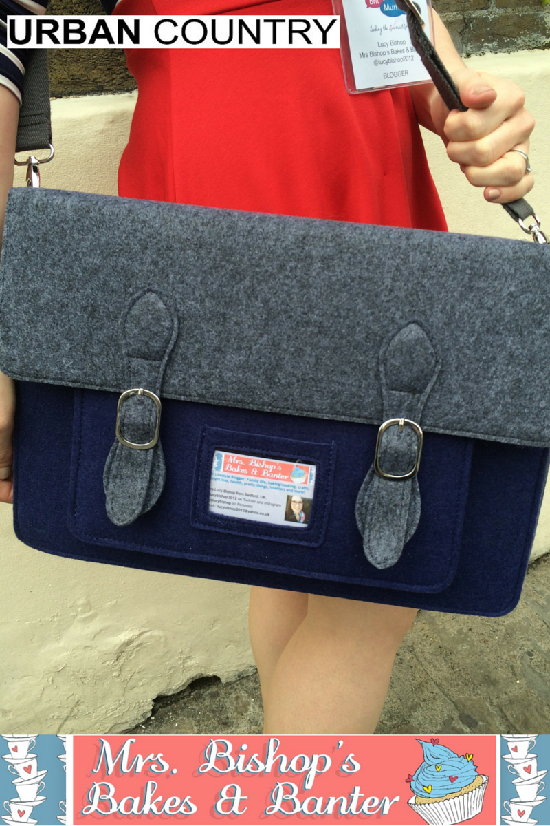Mrs Bishop's Bakes and Banter: Urban Country Bags - Felt Satchel