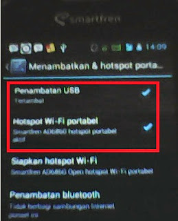 Gambar Cara Setting Ponsel Android Jadi Modem Komputer