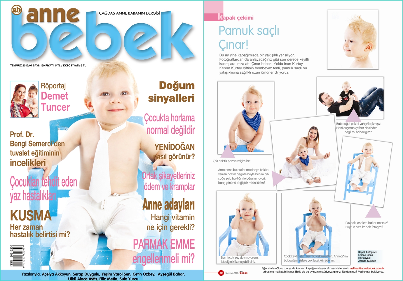 Aslıhan GÜNDÜZ = Her şey / Kişisel Blog Anne Bebek Dergisi / Temmuz 2012