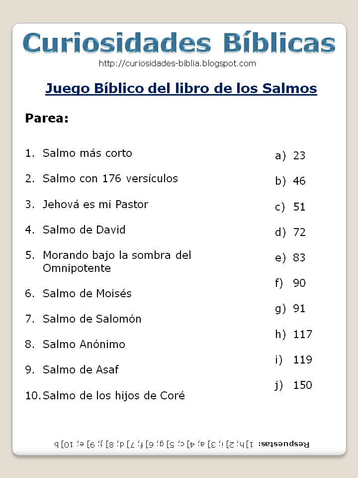 preguntas con respuestas biblicas www