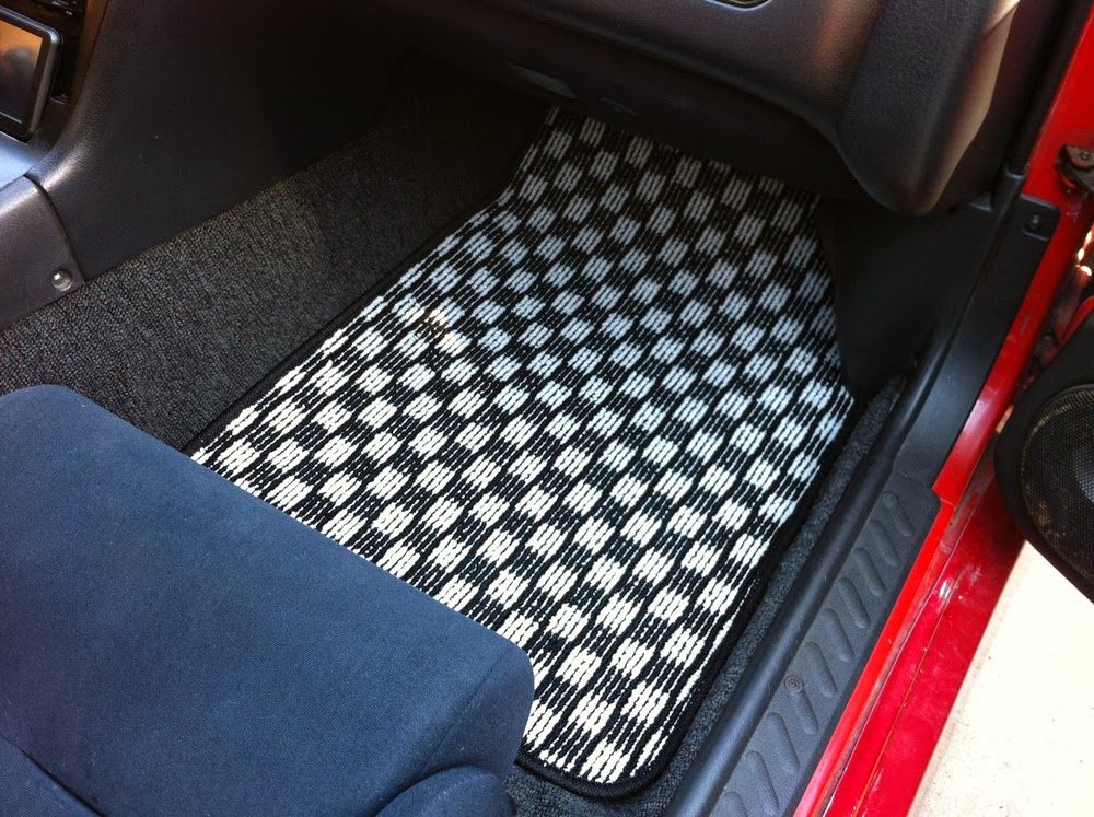 Checker Floor Mats Steering Wheels
