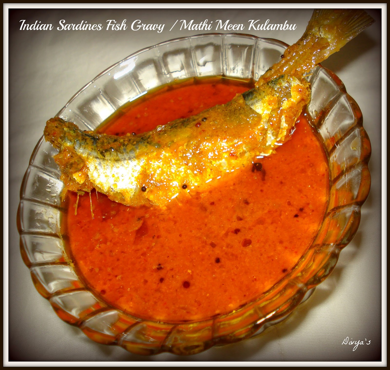 Indian Sardines Fish Gravy Mathi Meen Kulambu Chaalai Meen Kulambu