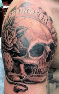 skull tattoo / memento mori tattoo