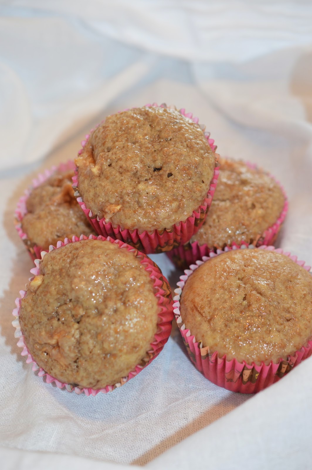 Lili popotte Muffins aux bananes et aux pommes