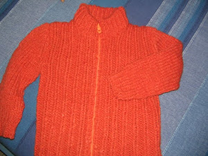 maglione di pura lana a coste con lampo