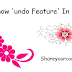 Do You Know 'undo Feature' In Facebook