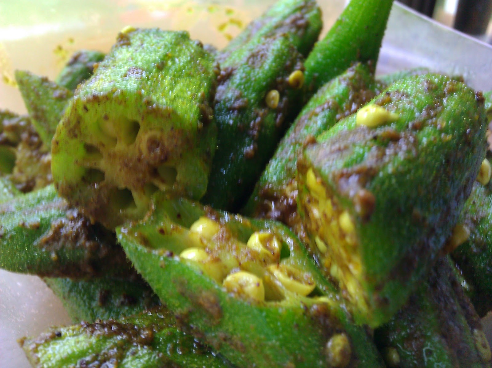 Indian Style Okra Preesi Food Whore