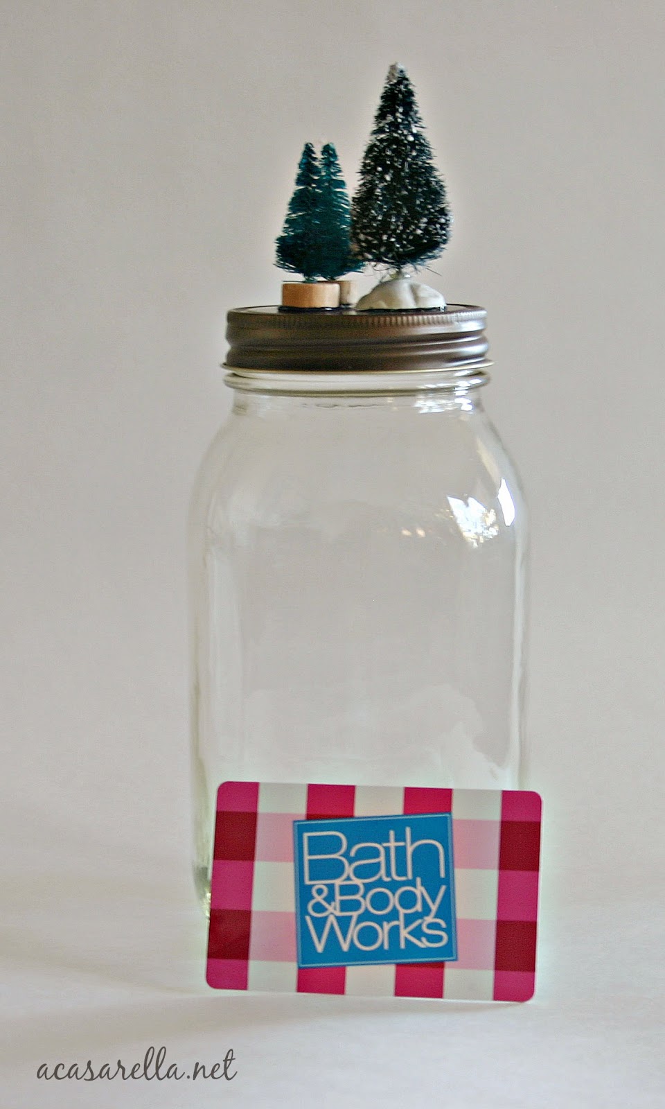 Mason Jar Gift Card Holder 'A Casarella