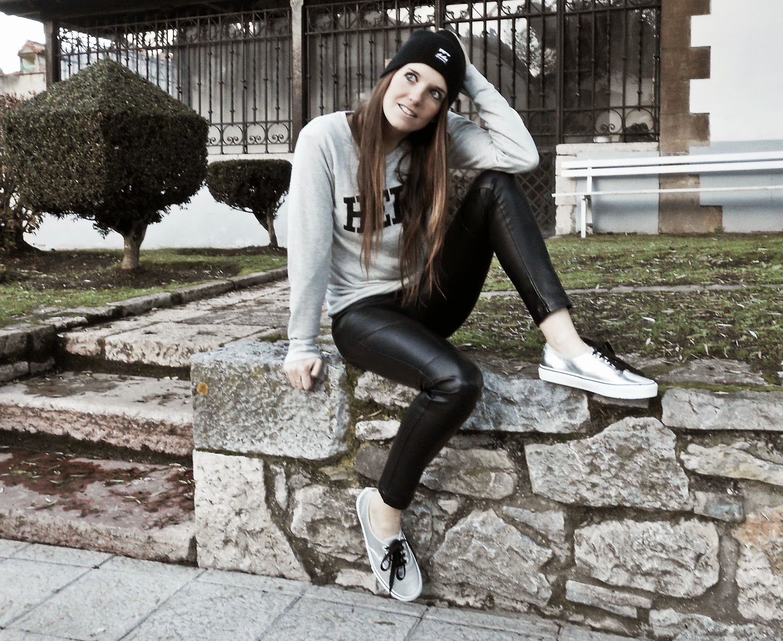 All Over Sequin Vans authentic metallic leather