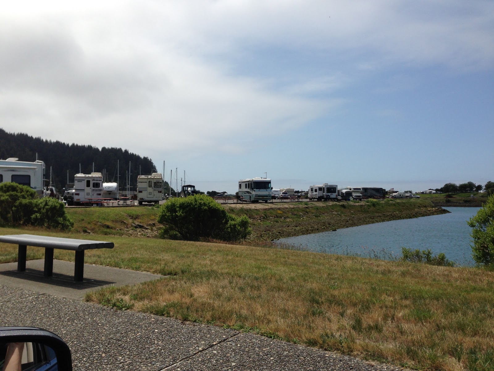 Brett And Paul On the Road Winchester Bay Oregon