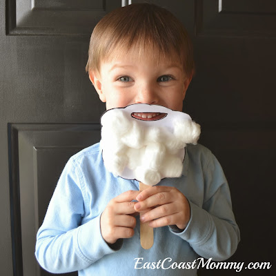 Santa Crafts Kids Can Make - Santa beard