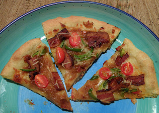Three Slices of Pizza Left on Platter
