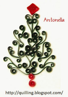 Free Quilled Scrolled Christmas Tree