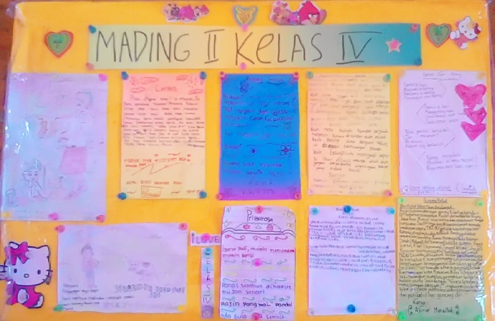 35 Ide Contoh Mading Kelas 4 Sd Panda Assed