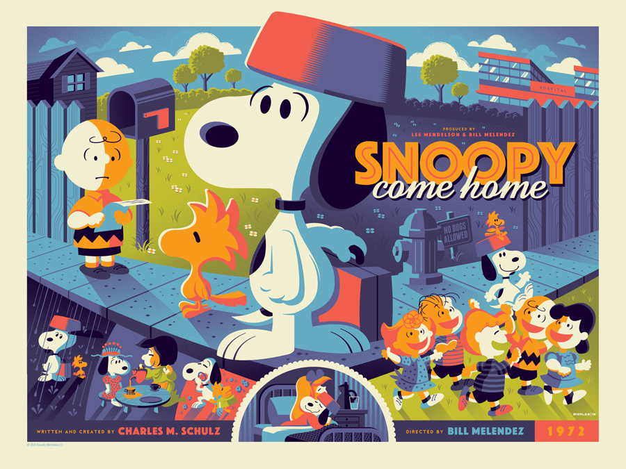 The FiveCentsPlease Blog: Limited edition Snoopy Come Home prints from ...