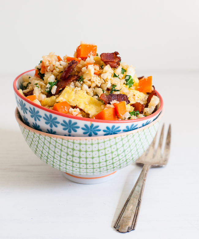 Cauliflower Fried Rice w/Sriracha