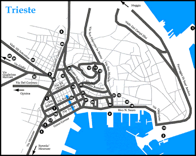 Mappa del Centro di Trieste