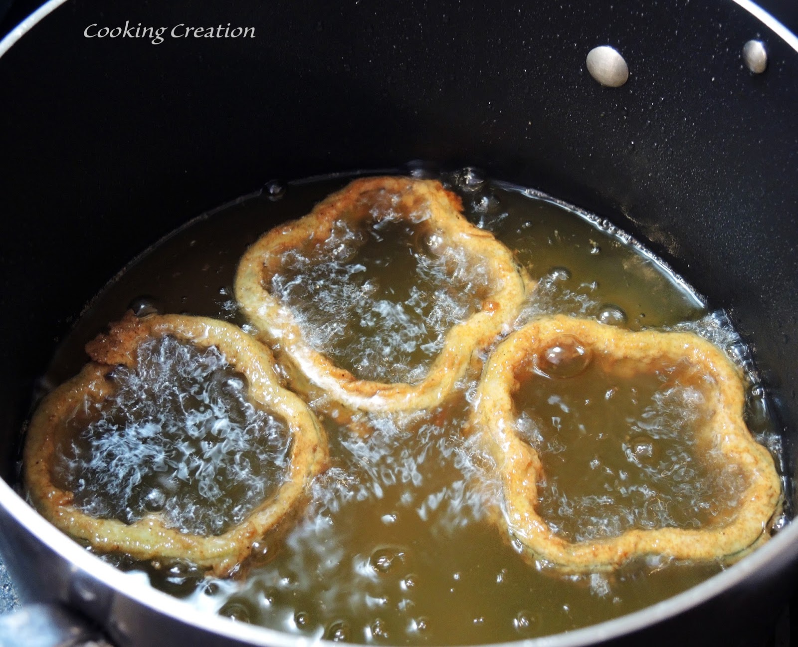 Cooking Creation Deep Fried Green Pepper Rings
