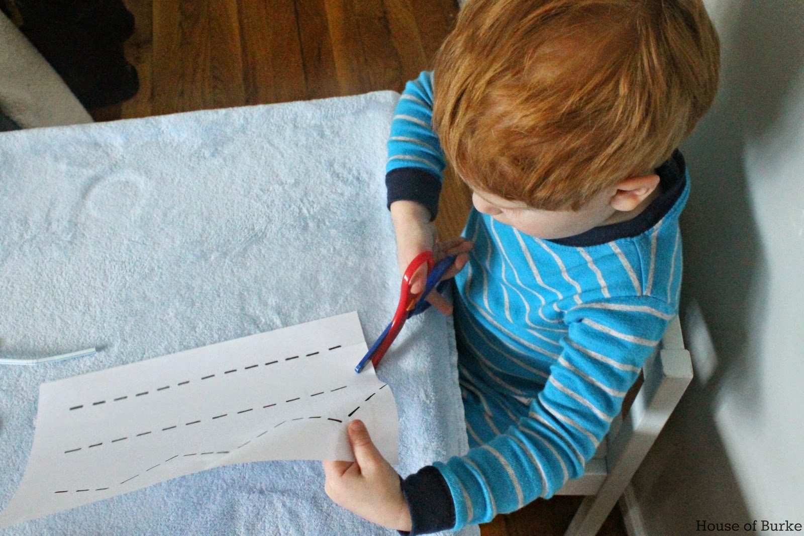 House of Burke Introducing Scissors to Toddlers