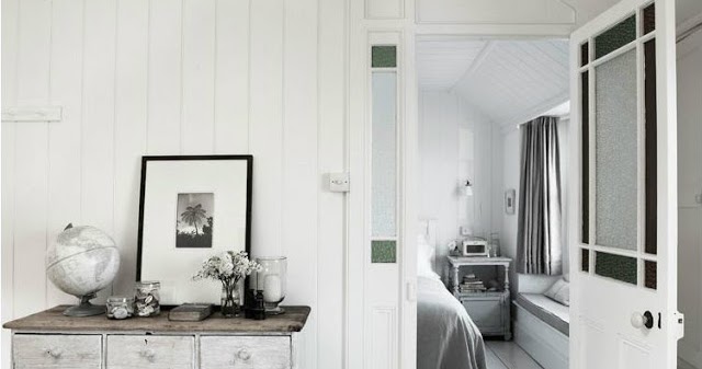 Boho Deco Chic: Una casa de campo blanca y gris