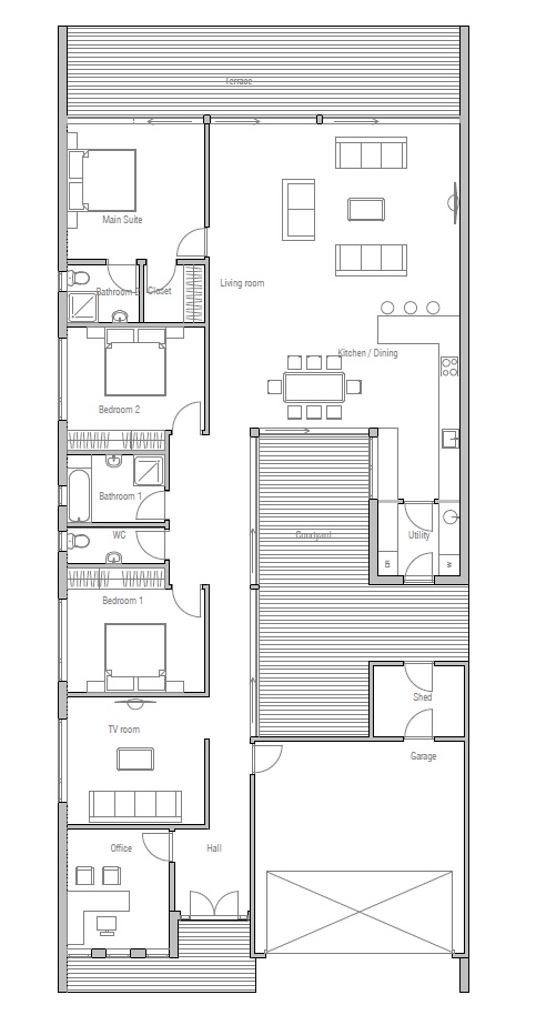 Contemporary Australian House Plan Contemporary Australian House Plan