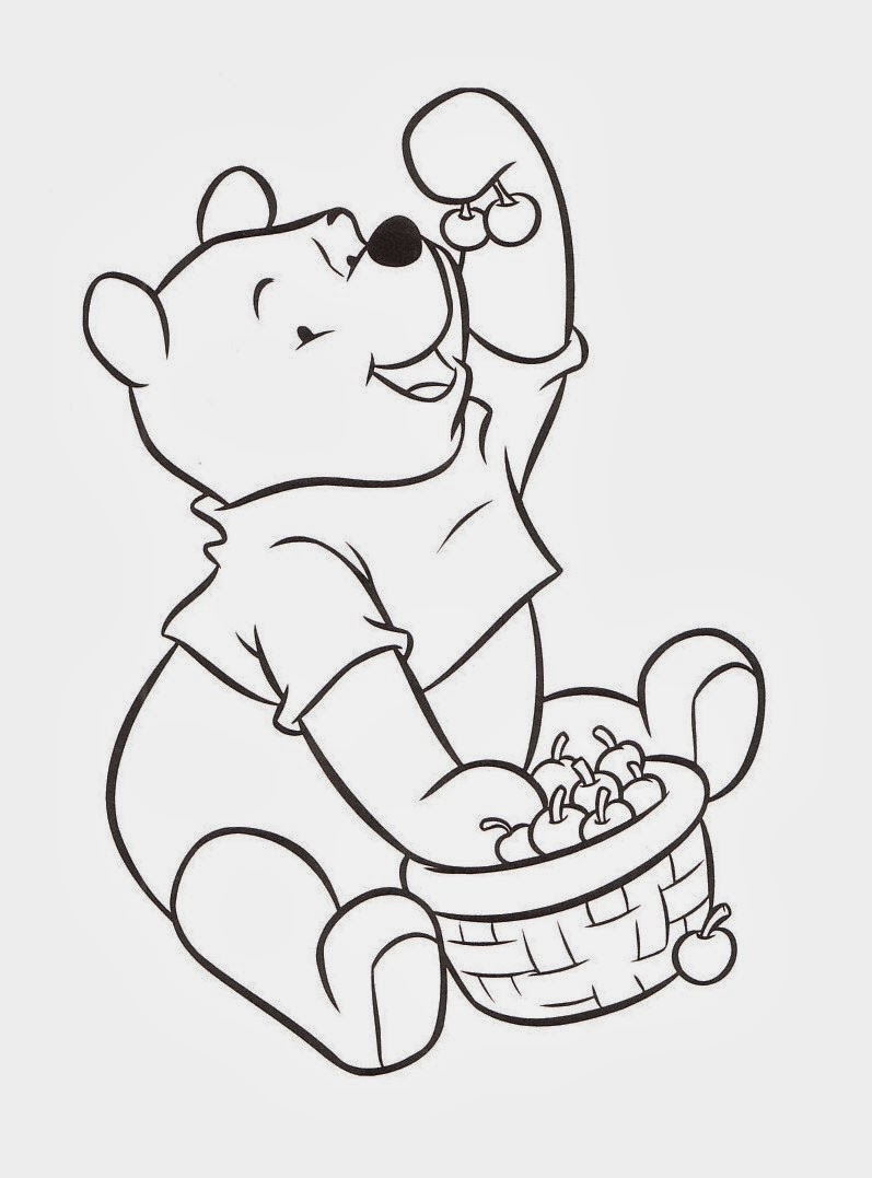 Tappo Winnie The Pooh Da Colorare