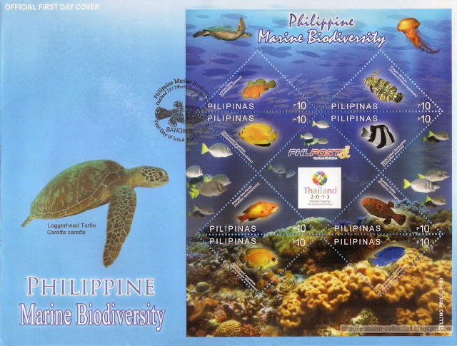 Philippine Marine Biodiversity Triangular Stamps 2013 Philippine Marine Biodiversity Triangular Stamps 2013