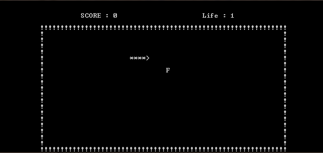 C/C++ Code for Snake Game, with 3 lives & loading graphics
