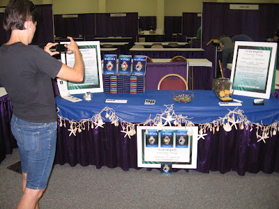 WATERSPELL book table at the 2012 Roswell Cosmic-Con Deborah J. Lightfoot, author of the WATERSPELL fantasy trilogy