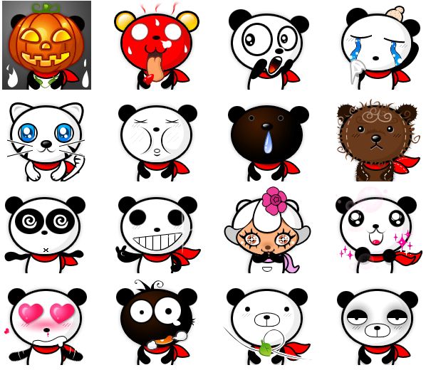 panda bear emoticon