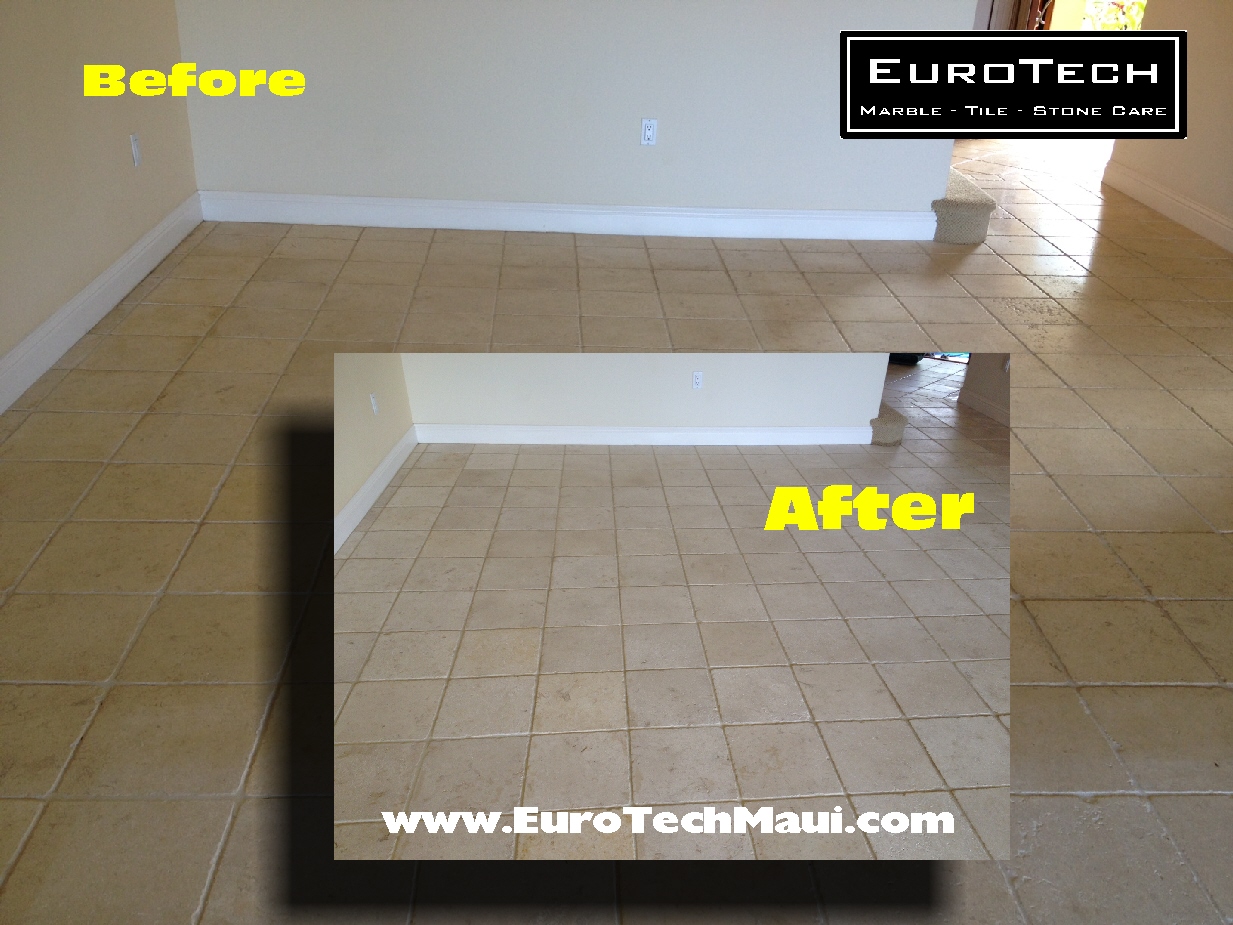 Eurotech Marble Stone Tile Care Hawaii Travertine Floor