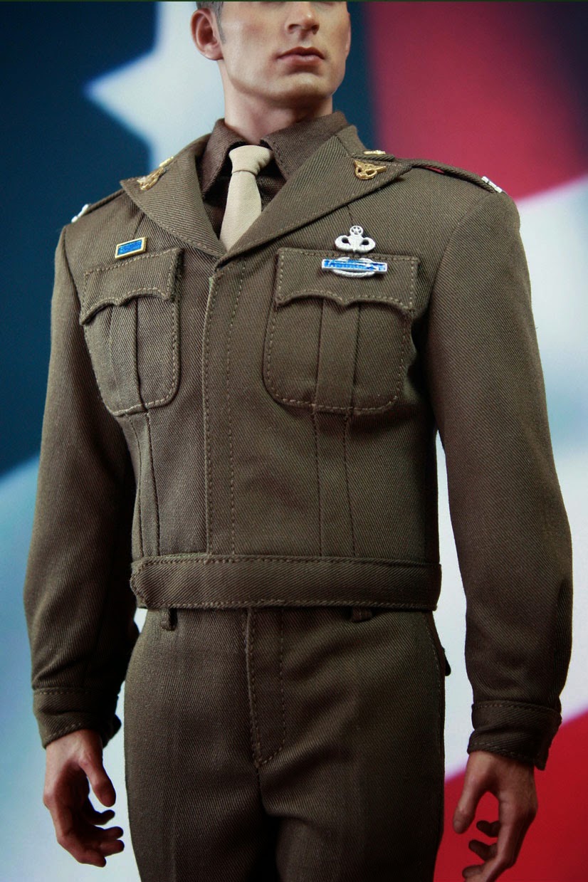 Details about   Uniform Jacket for POPTOYS X19 Golden Age WWII Captain America US Army 1/6 12''