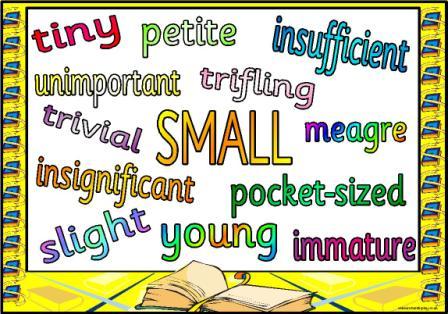 synonyms posters adjectives small help synonym antonyms big examples word common tes resources importance using cold printable nice look writing