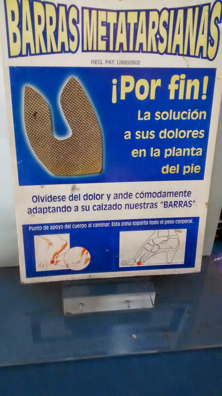 ¿TE DUELEN LAS PLANTAS DE LOS PIES? ¿AÚN NO CONOCES LAS BARRAS METATARSIANAS?