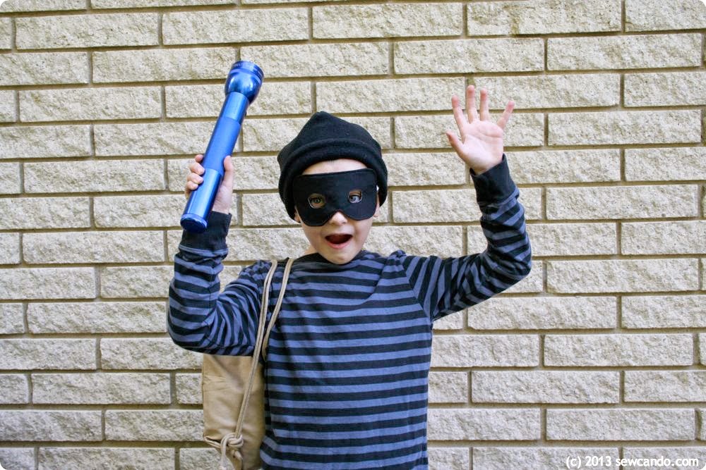 Easy DIY Costumes: Old Time Bank Robber & BOO-tiful Ghost.