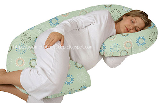 Gối ngủ ôm màu xanh dành cho bà bầu